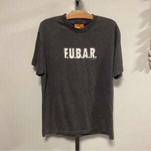 Vintage FUBAR Orange Dingo Distressed Tshirt 2000s Y2K Tee Canadian Rare